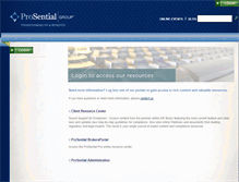 Tablet Screenshot of brokers.prosentialgroup.com